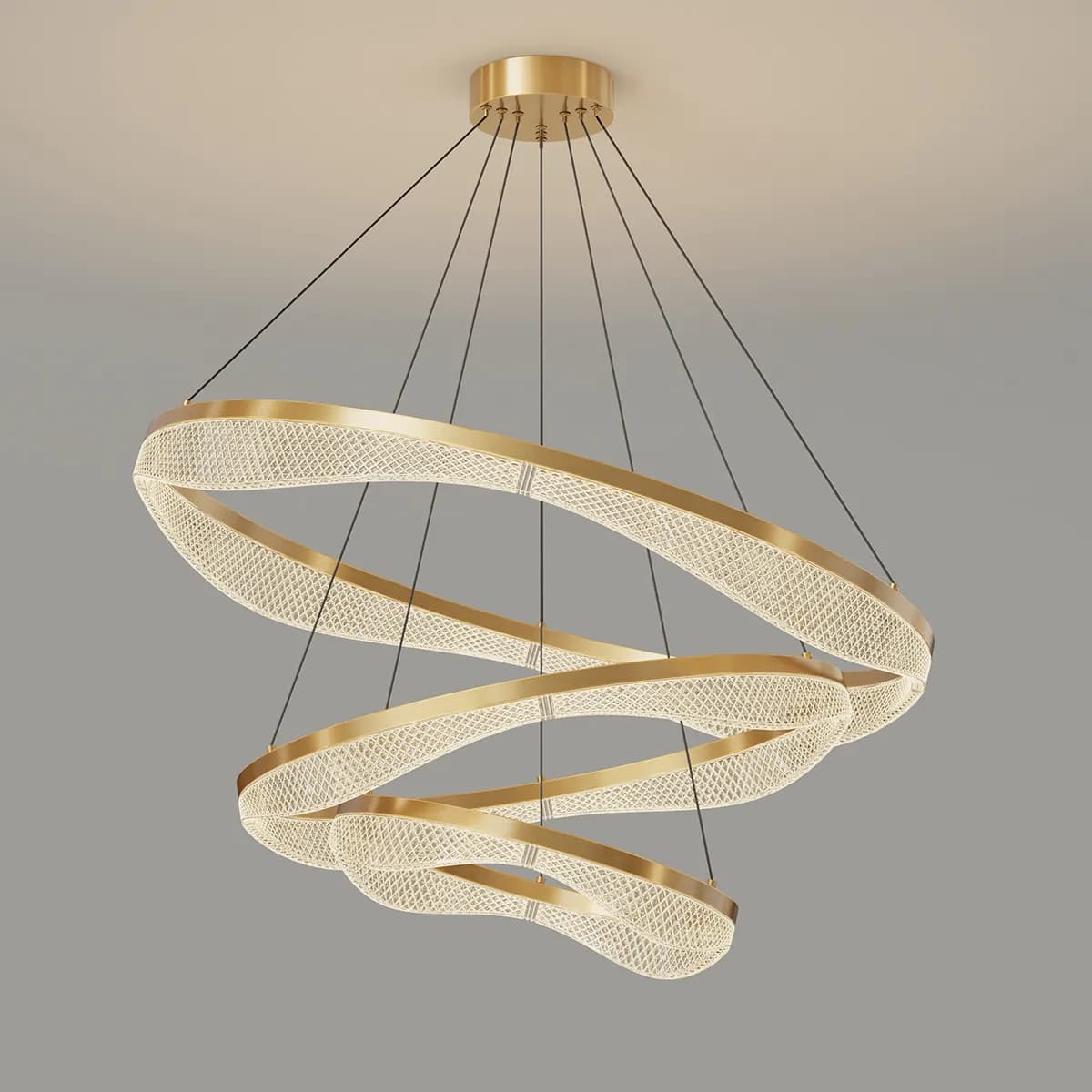 Three Tier Gold Chandelier Wholesale for Hotels and Foyers